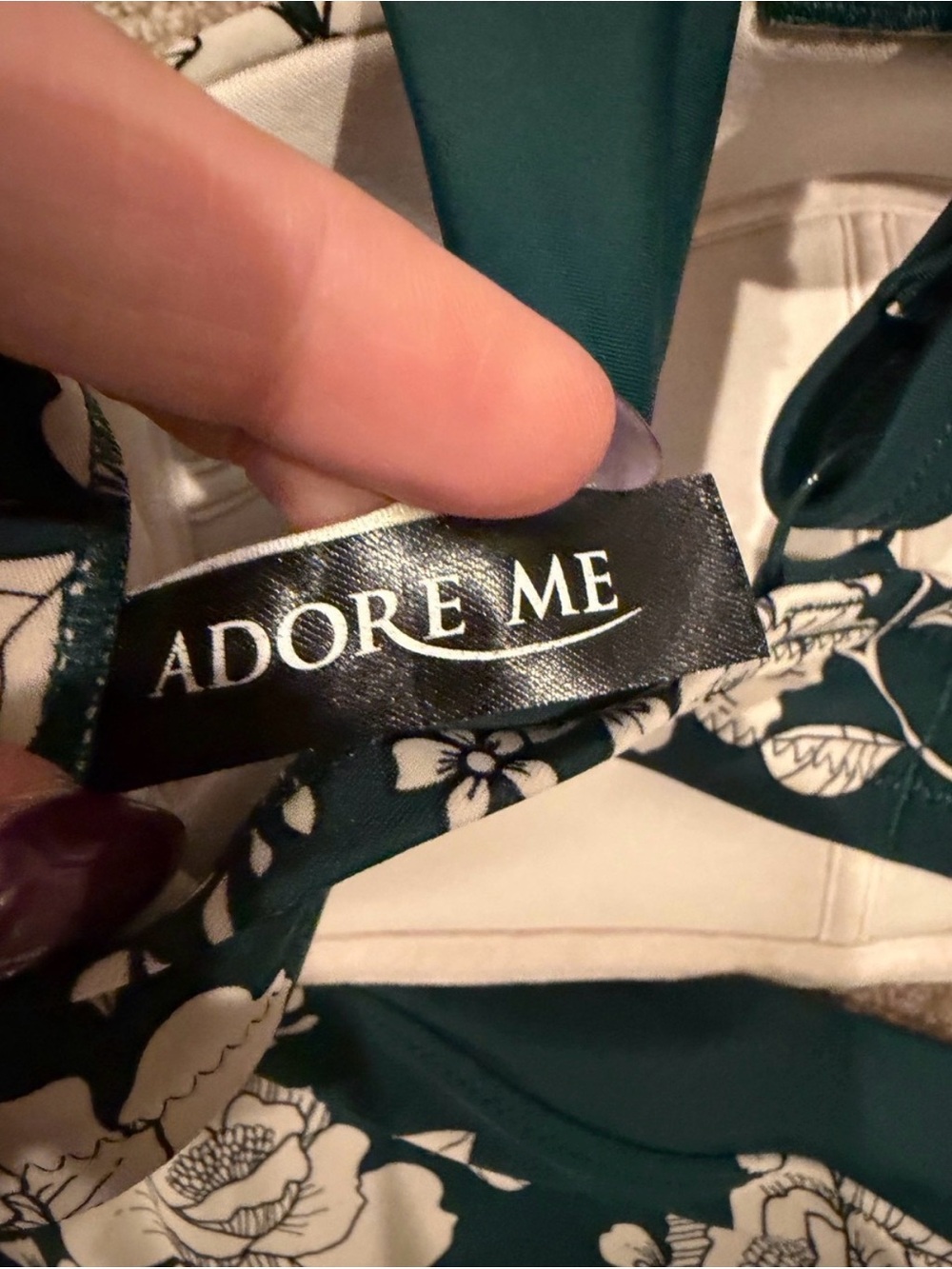 Adore Me 1X Floral High Waist Underwire Bikini Swimsuit Set - Picture 10 of 14